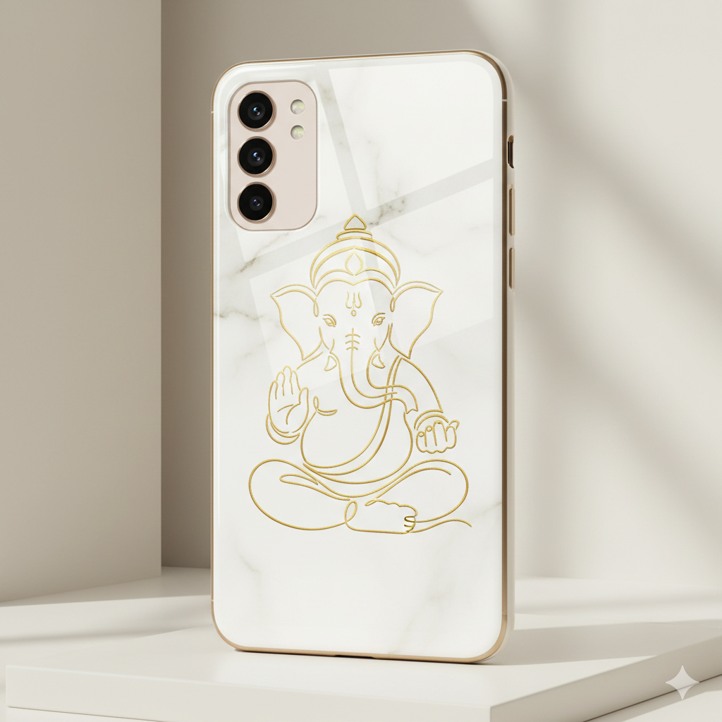Devotional Glassy Mobile Cases – Spiritual Elegance & Protection