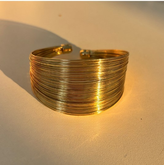 Gold Anti-Tarnish Layered Bracelet – Waterproof, Minimalist Design