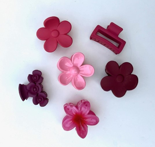 Red Combo Claws β Bold Hair Clips in Fiery Red Tones