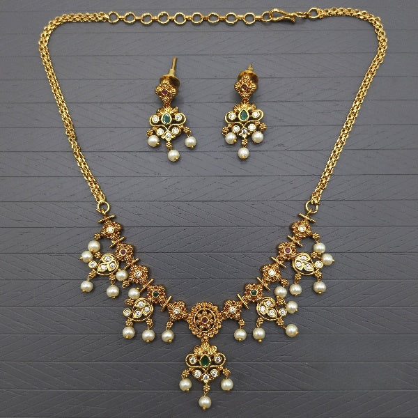 Antique Gold Toned Bridal Jewelry