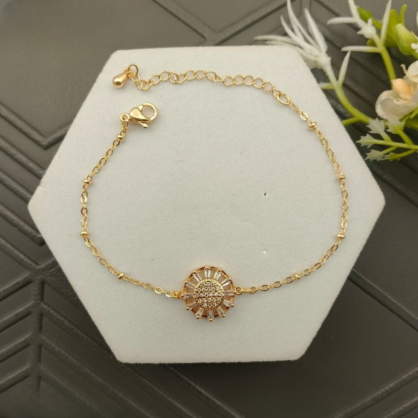 Gold Chakra Design Bracelet/Anklet ā Adjustable & Anti-Tarnish