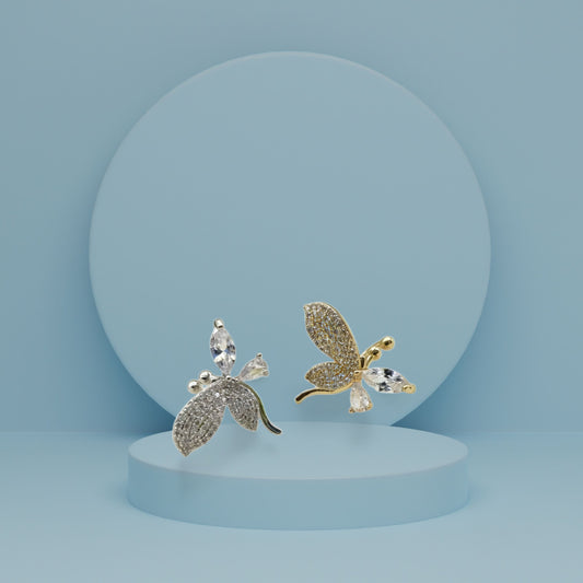 Butterfly Inspired Ear Cuff – Elegant No Piercing Jewelry-Single piece