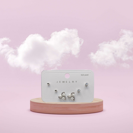 Spin Design 3-Stepped Earrings – Trendy Statement Jewelry