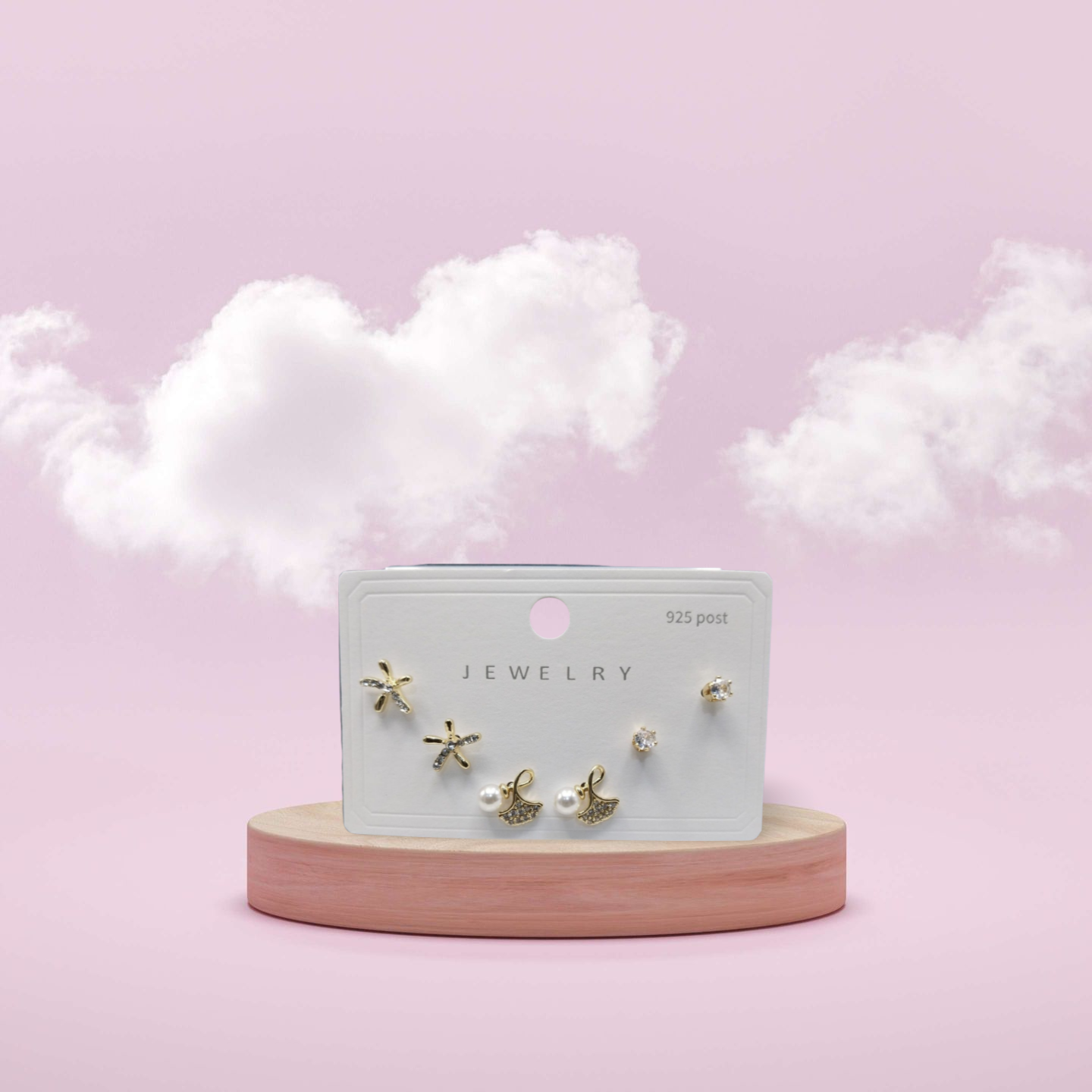 Starfish 3-Stepped Earrings – Ocean-Inspired Statement Jewelry