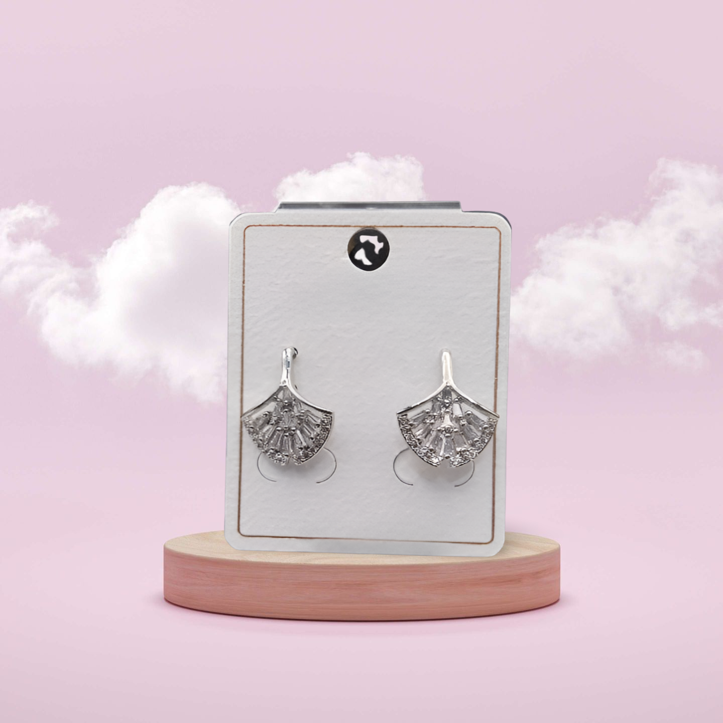 Minimalist Silver Leaf Studs