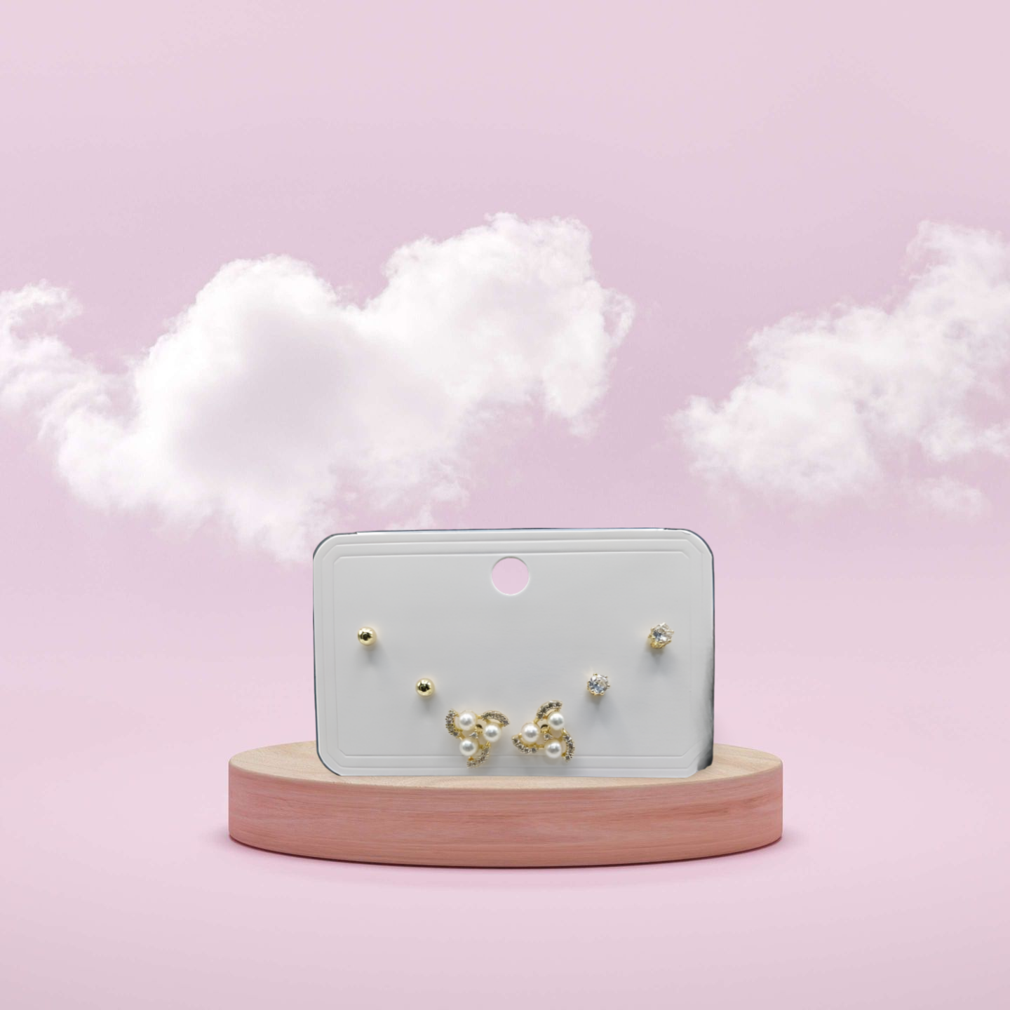 Spin Design 3-Stepped Earrings – Trendy Statement Jewelry