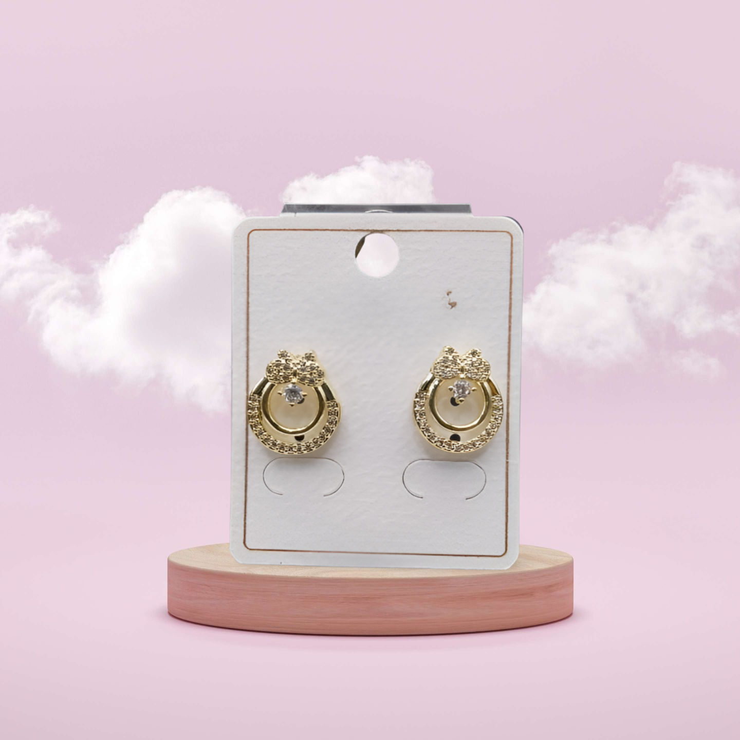 Classic Round Silver & Gold Studs