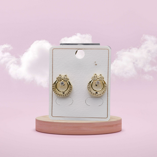 Classic Round Silver & Gold Studs