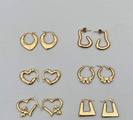 Anti-Tarnish Gold Earring Hook โ Single Piece