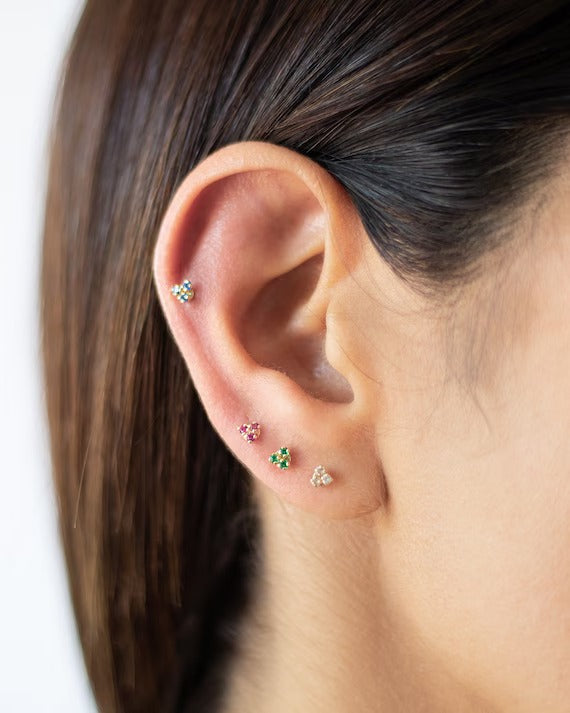 Trio Stud Earrings Collection