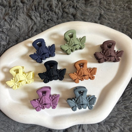 Butterfly Claw Clip – Small Matte Pastel Hair Accessory
