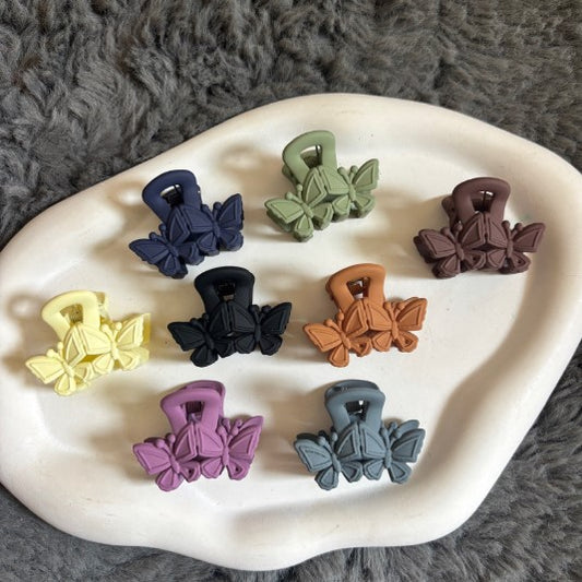 Butterfly Claw Clip – Small Matte Pastel Hair Accessory