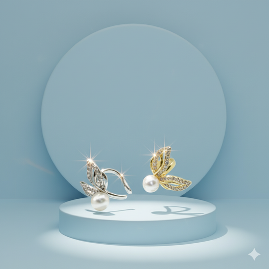 Crystal Butterfly Ear Cuff.