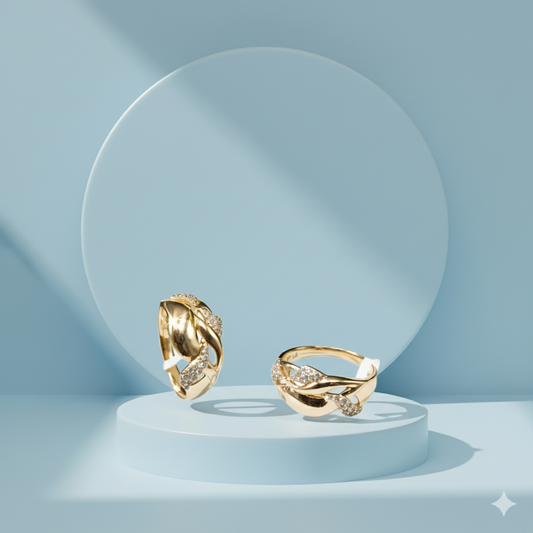 knot designed Ring.