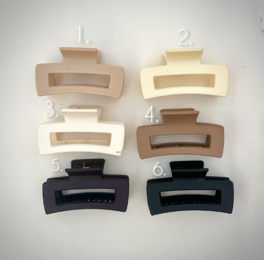 Square XL Claw Clip – Oversized Hair Clip for Effortless, Secure Styling