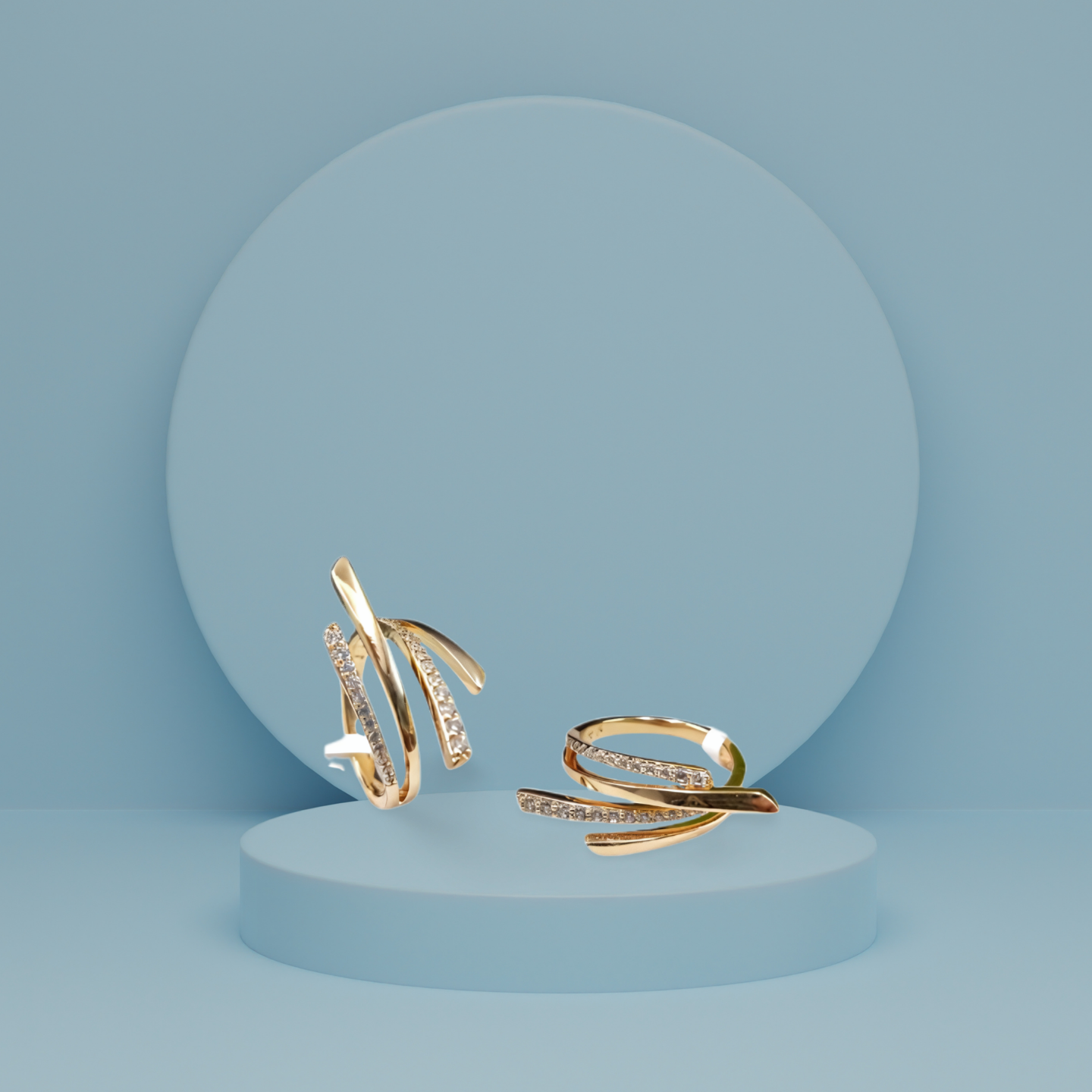 Elegant 4 layered ring.