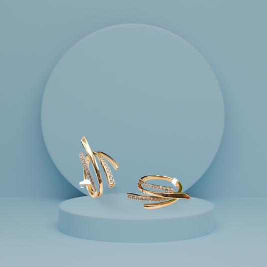 Elegant 4 layered ring.