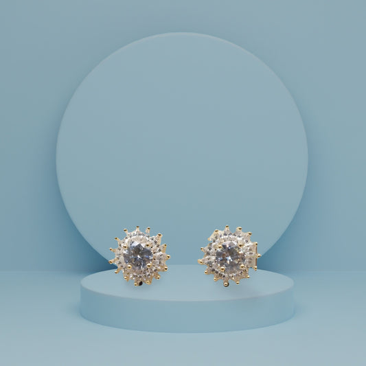 Classic Stone Stud Earrings – Elegant Everyday Wear.