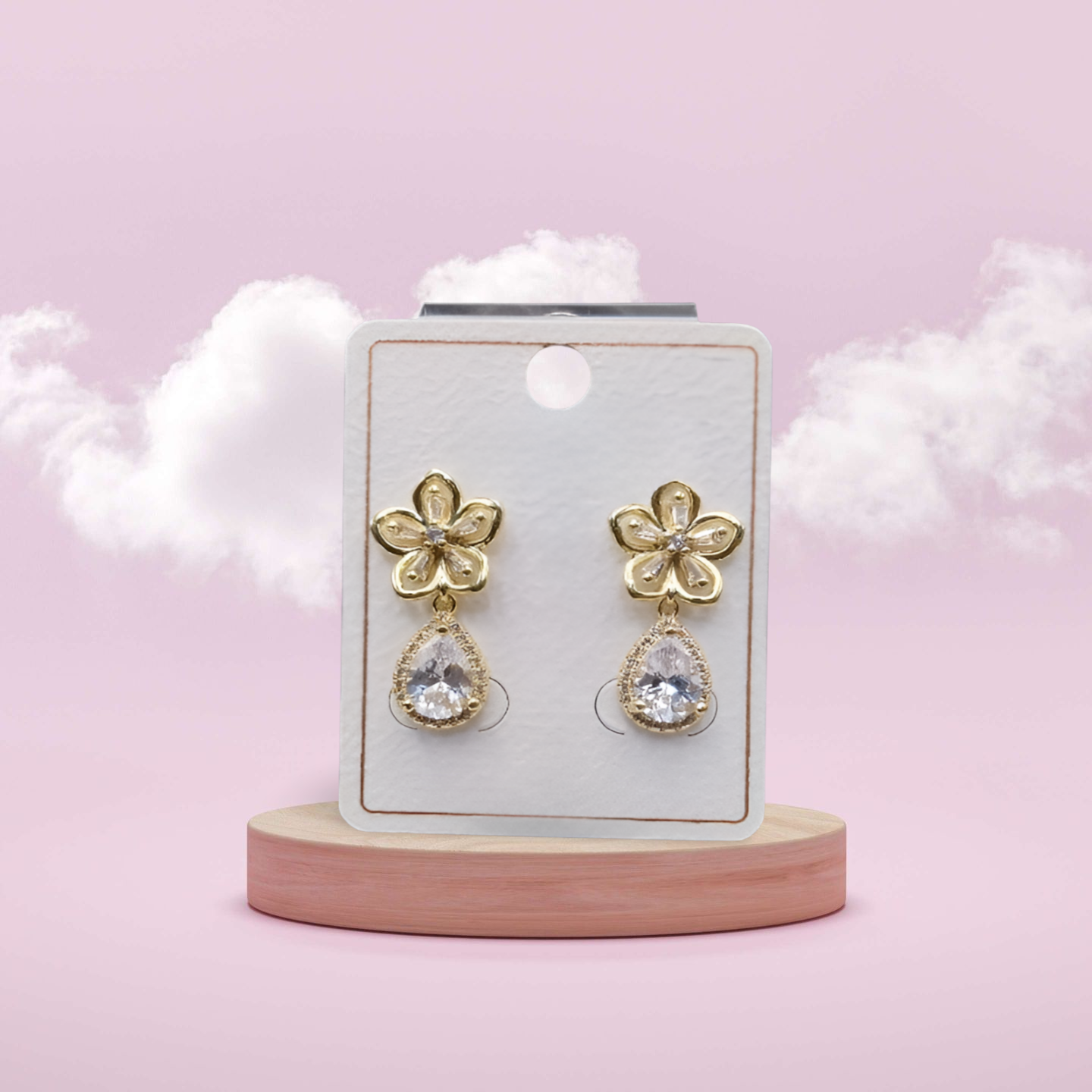 Silver Flower Earrings – Elegant Floral Design